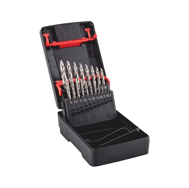 Набор спиральных сверл HSS ZEBRA Smart Step 19 шт.