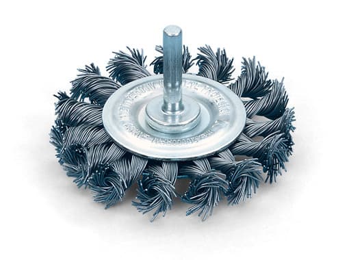 Щетка из стальной витой проволоки. С хвостовиком

