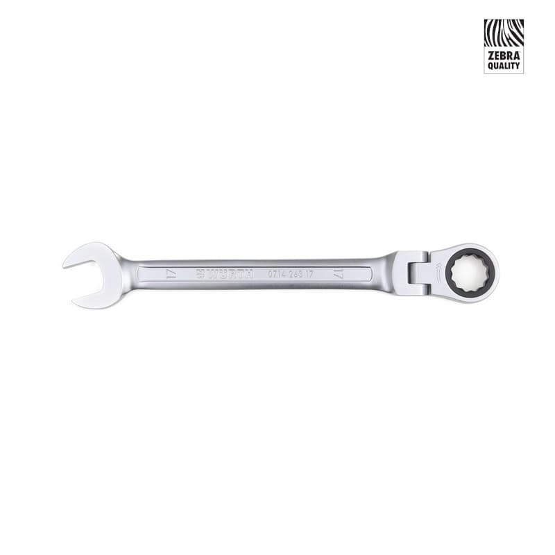 Ключ комбинированный с трещоткой и шарниром