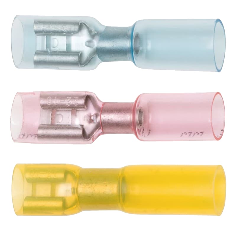 Разъемы плоские с термоусадкой "мама"