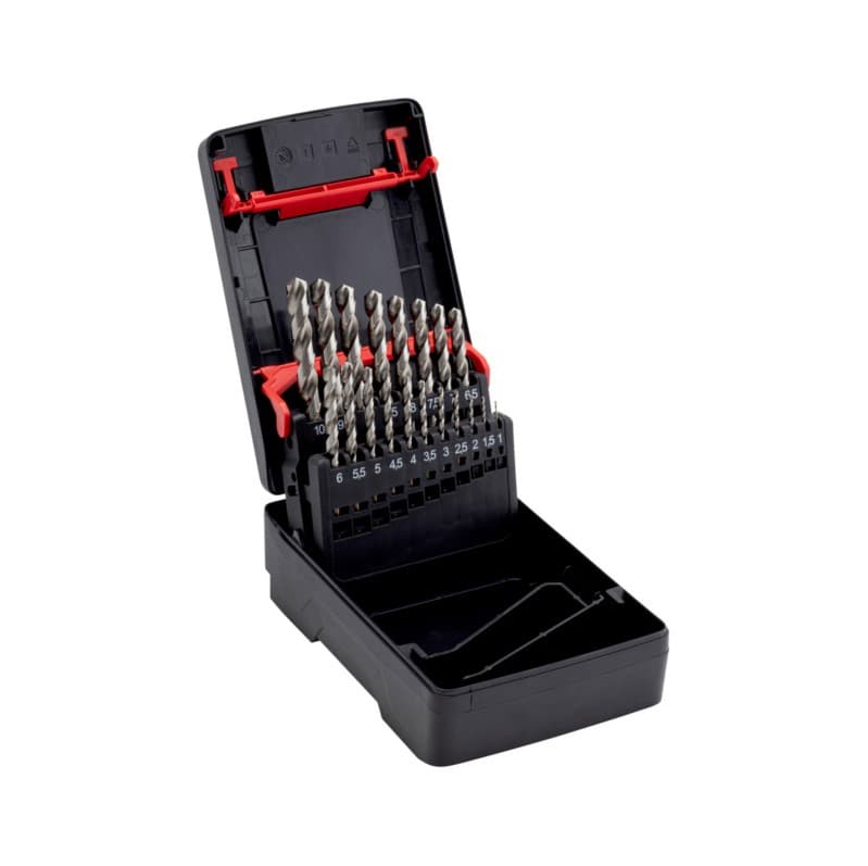 Набор спиральных сверл HSCo ZEBRA 19 шт