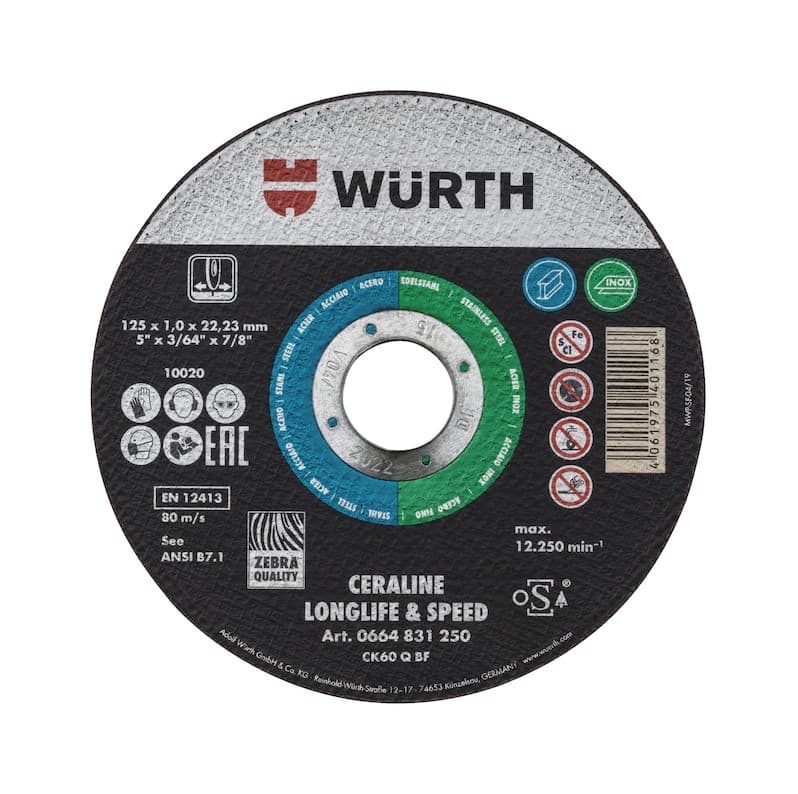Диск отрезной для стали Ceraline Longlife & Speed