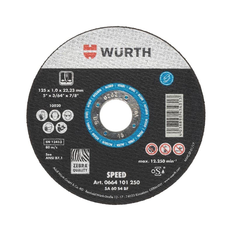 Диск отрезной для стали, ZEBRA Speed